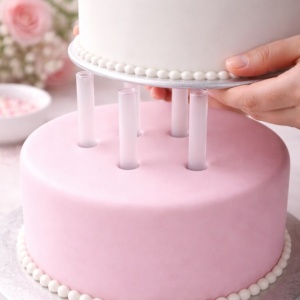 Skriveni stubovi za torte – 30cm, set/4