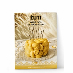 Žuti wafer papir za modelovanje 10 kom
