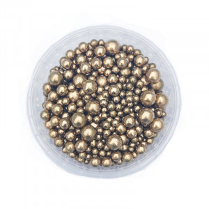 Dekorativne perle STARO ZLATO 3-5-9 mm 50g