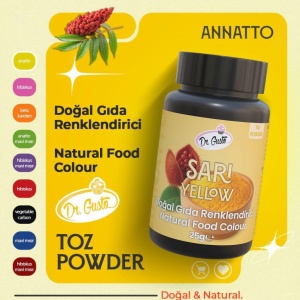 Dr. Gusto ŽUTA prirodna prehrambena boja – 25g