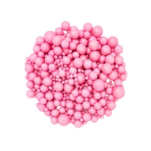 Jestive dekorativne perle ROZE 3-5-9mm 50g