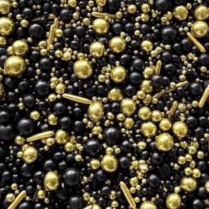 Keri-K.D. šećerne perle “Mix “Black & Antique Gold” 80g