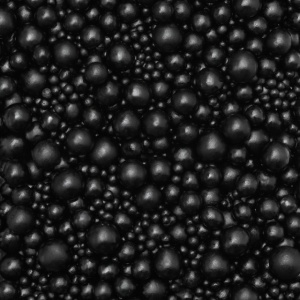Keri K.D. šećerne perle CRNE 3, 5, 7, 10mm 80g