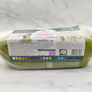 Fondan masa maslinasto zelena 1kg Lora sweet