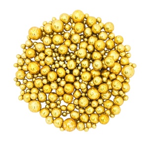 Jestive dekorativne perle ZLATNE 3-5-9 mm 50g