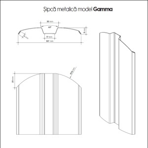 Șipcă metalică - Gamma - Img 4