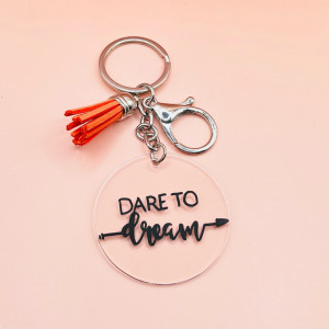 Breloc Dare to Dream minimalist