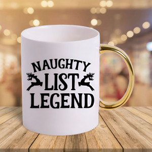 Cană Naughty List Legend