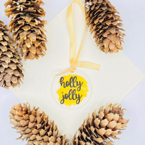 Ornament de brad Holly Jolly