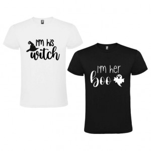 Set tricouri His Witch & Her Boo 