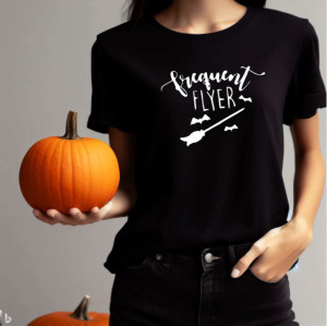 Tricou femei Frequent Flyer negru