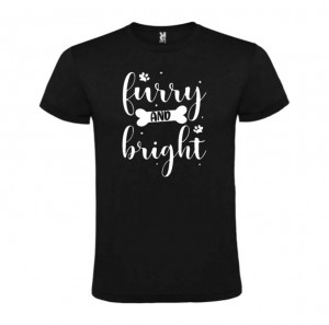 Tricou Furry and Bright negru