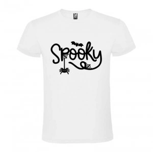 Tricou unisex Spooky alb