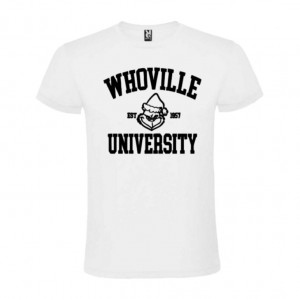 Tricou Whoville University alb