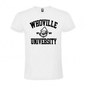 Tricou Whoville University alb
