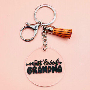 Breloc Most Loved Grandma minimalist