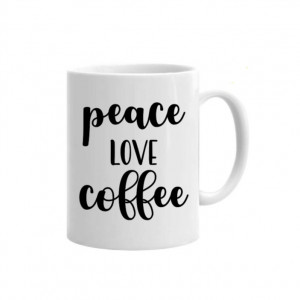 Cană Peace Love Coffee