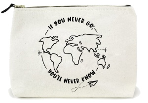 Mini tote bag If You Never Go