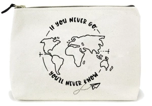 Mini tote bag If You Never Go