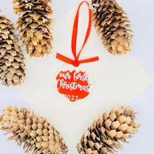 Ornament de brad Our First Christmas