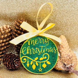 Set de ornamente pentru brad Rudolph verde