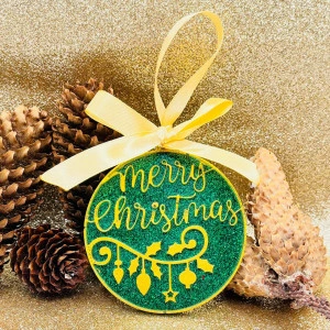 Set de ornamente pentru brad Rudolph verde