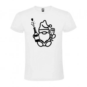 Tricou Champagne Gnom alb