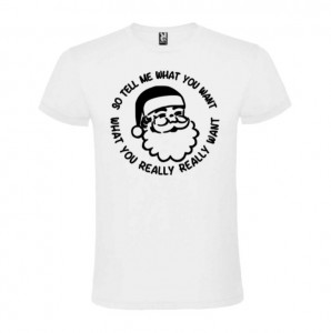 Tricou Tell Me What You Want alb
