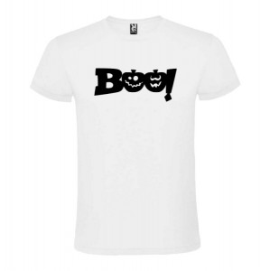 Tricou unisex Boo! alb