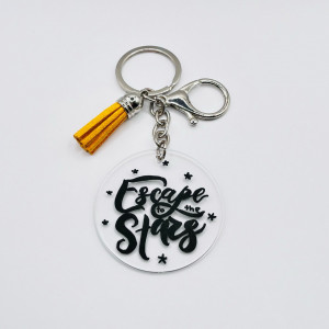 Breloc acrilic pictat manual Escape to the Stars