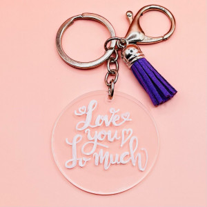 Breloc Love You So Much minimalist