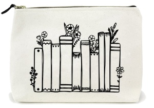 Mini tote bag Books & Flowers