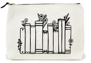 Mini tote bag Books & Flowers