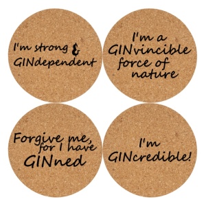 Set coastere Gin Lovers