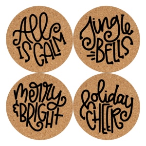 Set coastere Holiday Cheer