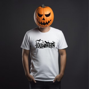 Tricou bărbați Halloween alb