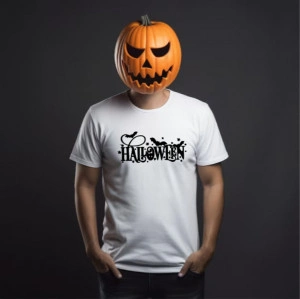 Tricou bărbați Halloween alb