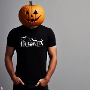 Tricou bărbați Halloween negru