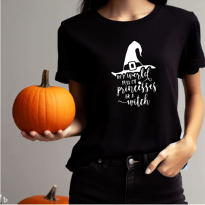Tricou femei A World Full of Princesses negru