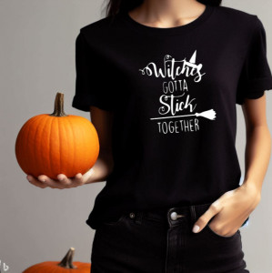 Tricou femei Stick Together negru