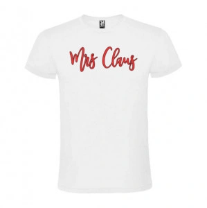 Tricou Mrs. Claus alb