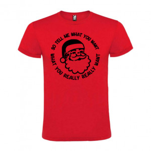 Tricou Tell Me What You Want roșu