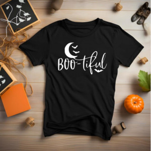 Tricou unisex Boo-tiful negru