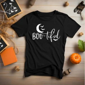 Tricou unisex Boo-tiful negru