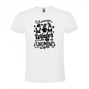 Tricou Winter Is Gnoming alb