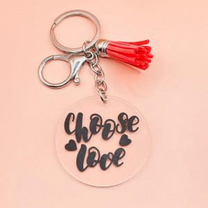 Breloc Choose Love minimalist