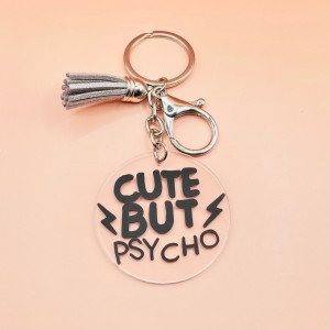 Breloc Cute but Psycho minimalist