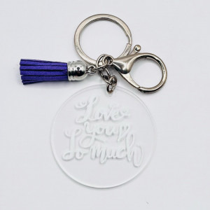 Breloc acrilic pictat manual Love You So Much