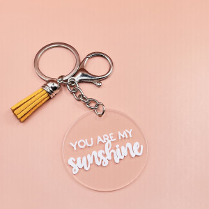 Breloc You Are My Sunshine minimalist