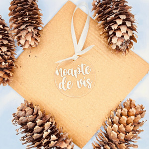 Ornament de brad Noapte de vis (minimalist)